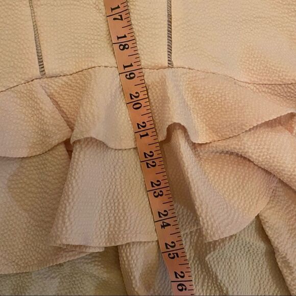 Jonathan Simkhai Seersucker Bustier mini dress size 0 light pink - Picture 14 of 16